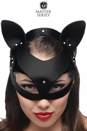 Masque de chat en cuir Bad Kitten - 94edenstreet.com - sexshop en ligne