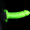 Gode-ceinture creux phosphorescent  18cm – Ouch - 94edenstreet.com - sexshop en ligne