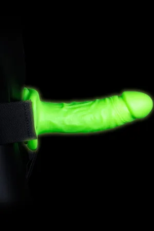 Gode-ceinture creux phosphorescent 18cm – Ouch - 94edenstreet.com - sexshop en ligne