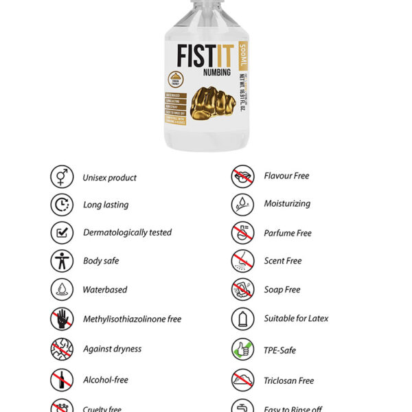 Lubrifiant insensibilisant Fist It 500ml
