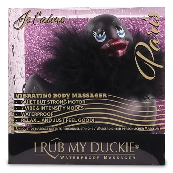 Mini canard vibrant Duckie Paris – noir