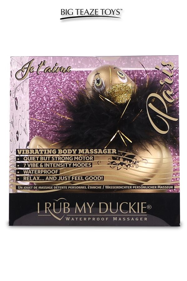 Mini canard vibrant Duckie Paris – doré - 94edenstreet.com - sexshop en ligne