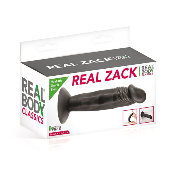 Gode réaliste 16 cm noir – Real Zack