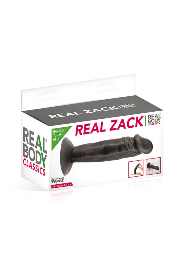 Gode réaliste 16 cm noir - Real Zack – Image 2