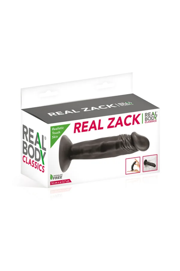 Gode réaliste 16 cm noir – Real Zack - 94edenstreet.com - sexshop en ligne