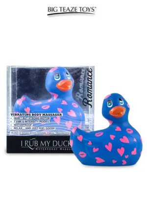 Mini canard vibrant Romance bleu et rose - 94edenstreet.com - sexshop en ligne
