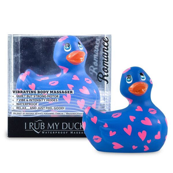 Mini canard vibrant Romance bleu et rose