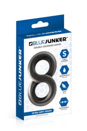Double cockring en 8 – Blue Junker - 94edenstreet.com - sexshop en ligne