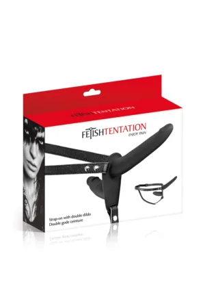 Double gode ceinture noir – Fetish Tentation - 94edenstreet.com - sexshop en ligne