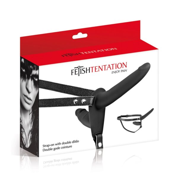 Double gode ceinture noir – Fetish Tentation