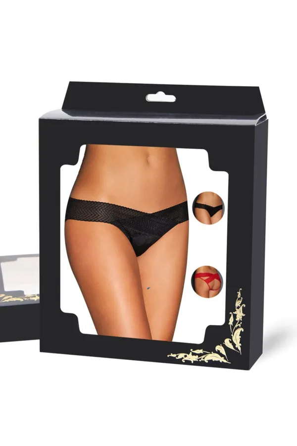 Culotte ouverte noire Paris Hollywood - 94edenstreet.com - sexshop en ligne