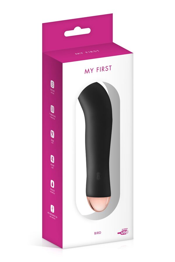 Vibromasseur rechargeable Bird noir - My First – Image 2