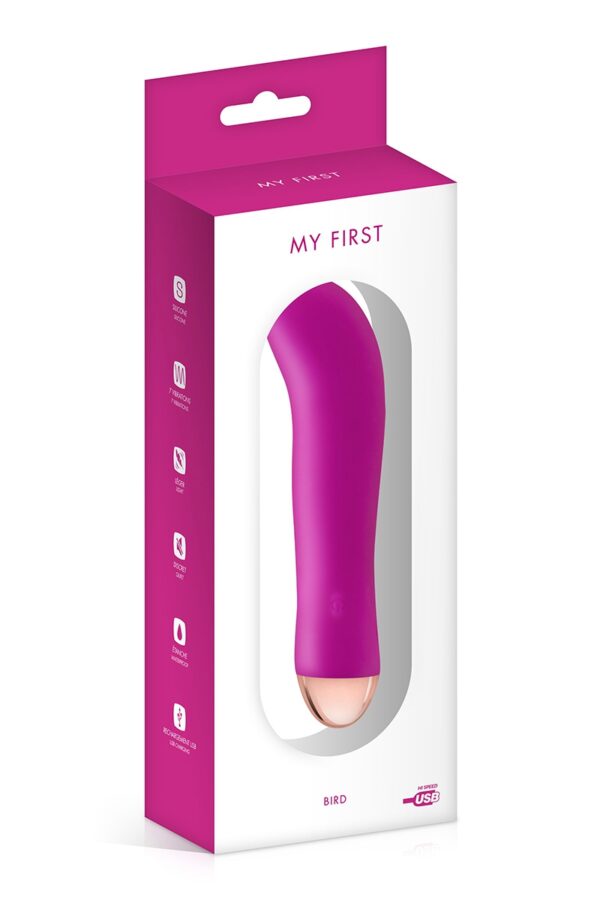 Vibromasseur rechargeable Bird rose – My First - 94edenstreet.com - sexshop en ligne