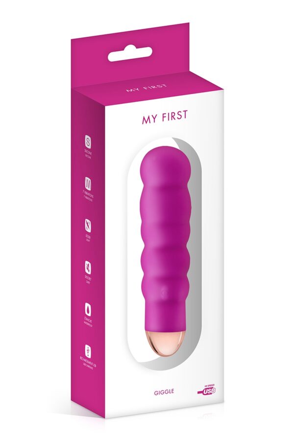 Vibromasseur rechargeable Giggle rose - My First – Image 2