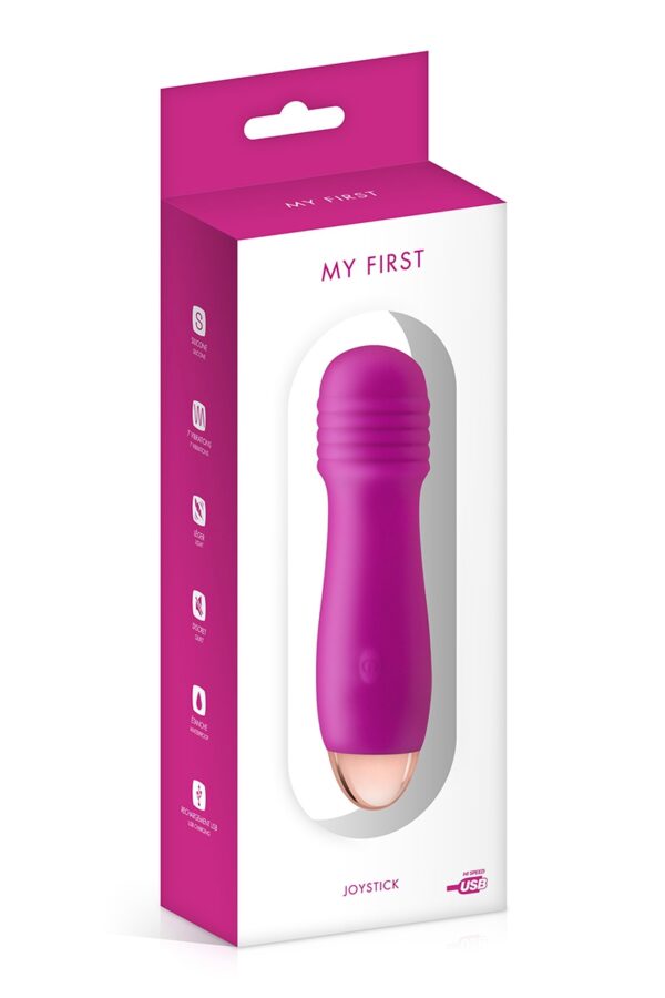 Vibromasseur rechargeable Joystick rose - My First – Image 2