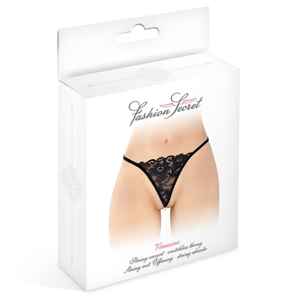 String noir et perles Venusina Fashion Secret