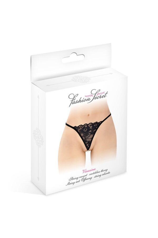 String noir et perles Venusina Fashion Secret – Image 2