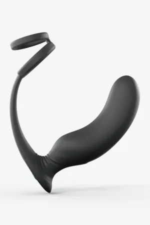 Stimulateur de prostate + cockring Double game - 94edenstreet.com - sexshop en ligne