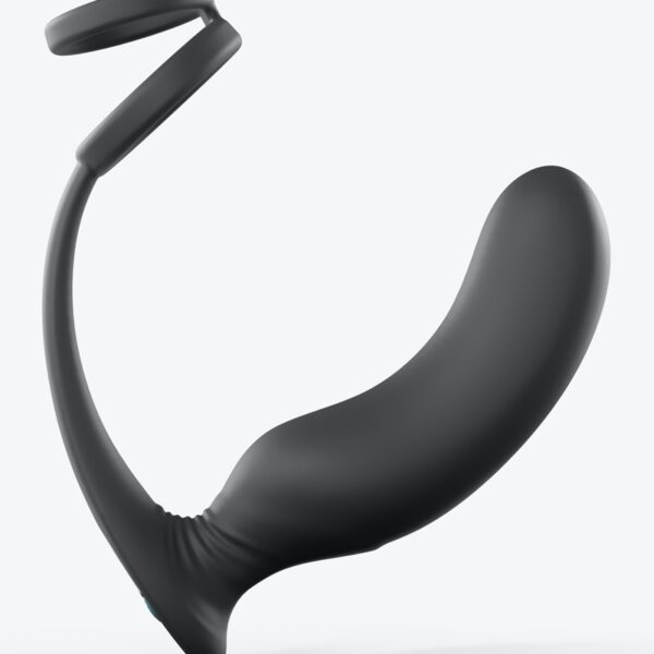 Stimulateur de prostate + cockring Double game