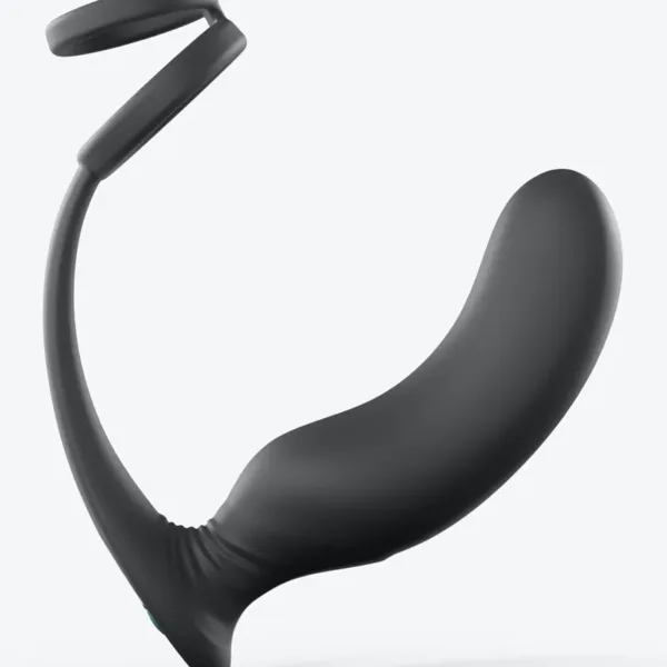 Stimulateur de prostate + cockring Double game