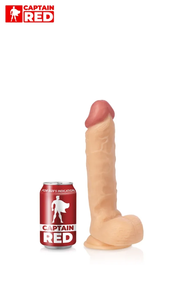 Gode réaliste The Intense 24 x 5 cm – Captain Red - 94edenstreet.com - sexshop en ligne