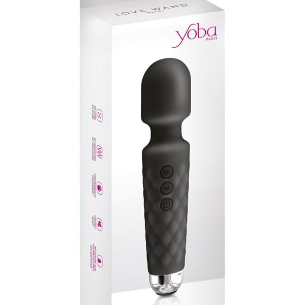 Vibro Love Wand rechargeable noir – Yoba