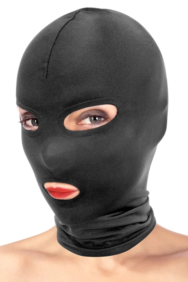 Cagoule BDSM 3 ouvertures – Fetish Tentation - 94edenstreet.com - sexshop en ligne