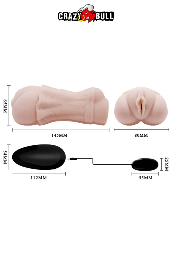 Masturbateur vagin vibrant réaliste – Crazy Bull - 94edenstreet.com - sexshop en ligne