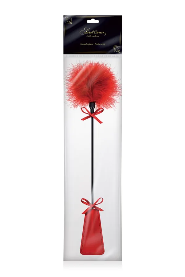Tapette à pompon rouge – Sweet Caress - 94edenstreet.com - sexshop en ligne