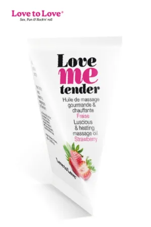 Berlingot huile massage comestible Love me Tender - 94edenstreet.com - sexshop en ligne