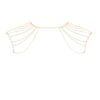 Bijoux épaules et dos en chainettes métalliques dorées – Image 2