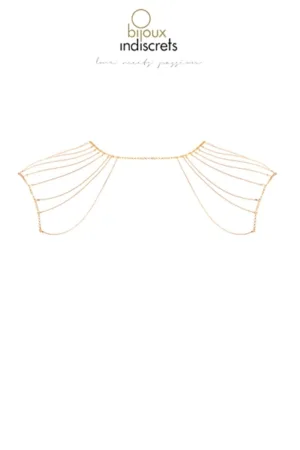Bijoux épaules et dos en chainettes métalliques dorées - 94edenstreet.com - sexshop en ligne