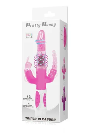 Vibro Pretty Bunny Triple Pleasure - 94edenstreet.com - sexshop en ligne