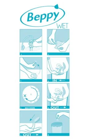 Boite 8 tampons Beppy WET - 94edenstreet.com - sexshop en ligne