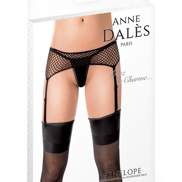 Porte-jarretelles noir Penelope – Anne d’Alès