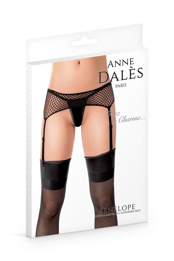 Porte-jarretelles noir Penelope - Anne d'Alès – Image 2