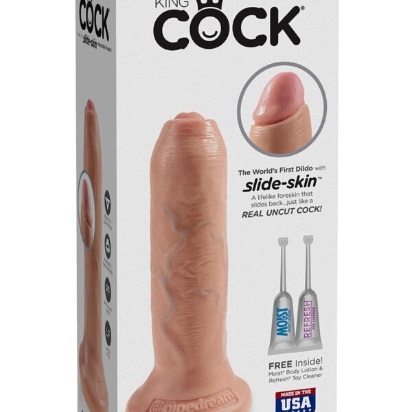 Gode 17,5 cm avec prépuce – King Cock