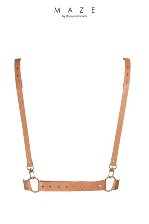 Harnais X marron – Maze - 94edenstreet.com - sexshop en ligne