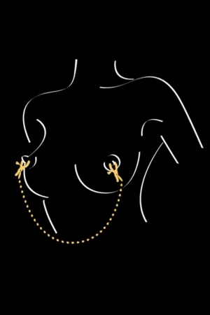 Chaine et pinces à seins Sweet Caress - 94edenstreet.com - sexshop en ligne