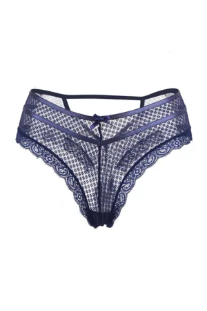 Tanga bleu dentelle – Paris Hollywood - 94edenstreet.com - sexshop en ligne