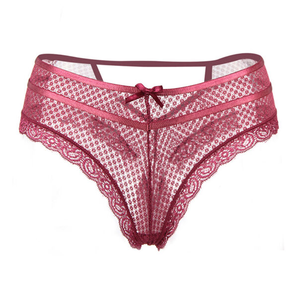 Tanga bordeaux dentelle – Paris Hollywood