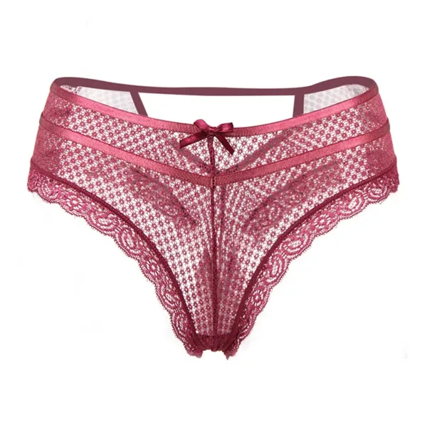 Tanga bordeaux dentelle – Paris Hollywood