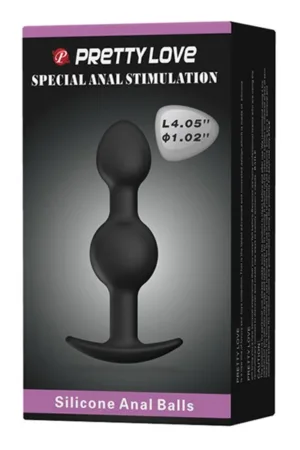 Silicone anal balls 10,3 cm - 94edenstreet.com - sexshop en ligne