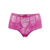 Tanga sexy rose à laçage – Image 2