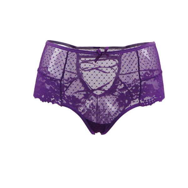 Tanga sexy pourpre à laçage