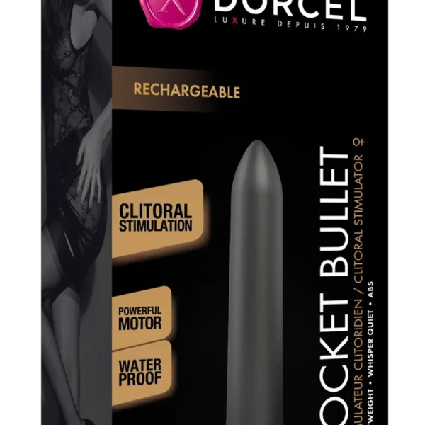 Mini vibro Rocket Bullet noir – Dorcel