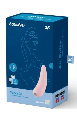 Stimulateur connecté Curvy 2+ rose – Satisfyer - 94edenstreet.com - sexshop en ligne