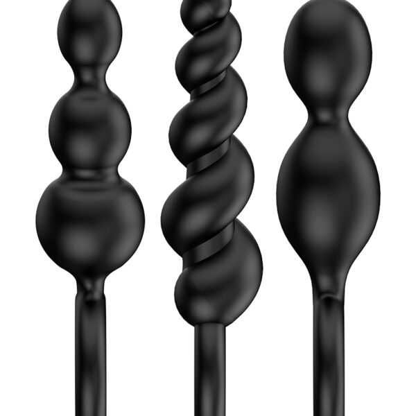 Set de 3 plugs noirs Booty Call – Satisfyer