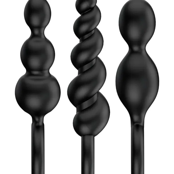 Set de 3 plugs noirs Booty Call – Satisfyer