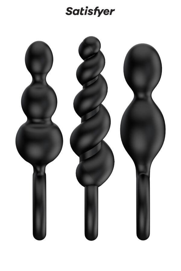 Set de 3 plugs noirs Booty Call - Satisfyer – Image 2